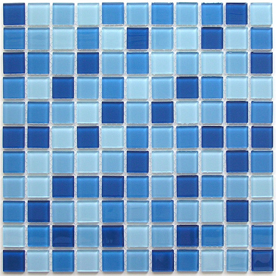 Bonaparte Navy blue 30х30 см мозайка стеклянная сине-голубая