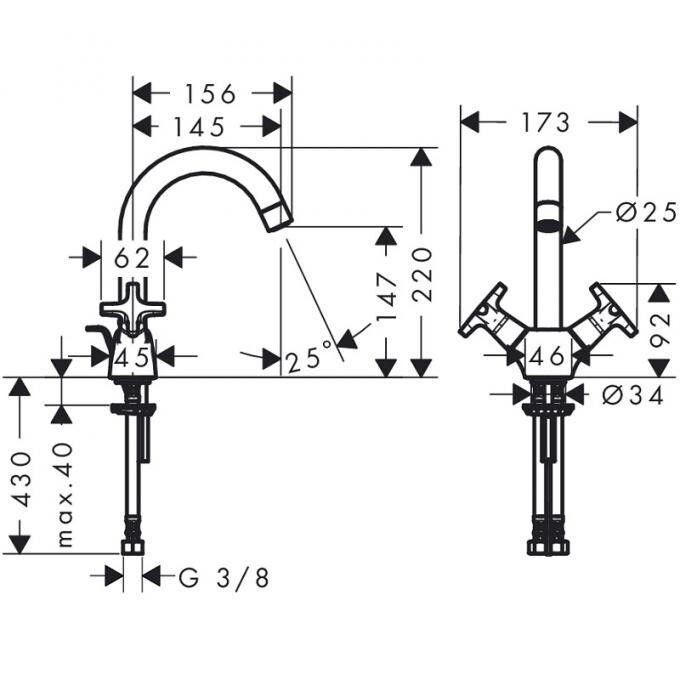 Hansgrohe Logis 71270000 смеситель для раковины хром