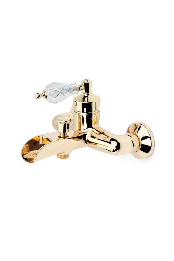 Смеситель для ванны Boheme Vogue Хрусталь / Золото 213-CRST
