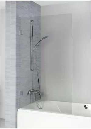 Riho Scandic X409 шторка для ванны 70х150 L/R профиль черный GX00503B0