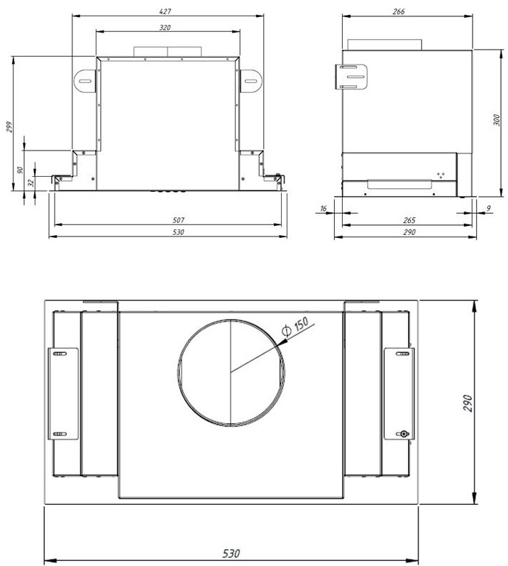 Akpo WK-6 Neva glass 60 см белый вытяжка