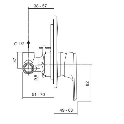 Vidima Balance A6996AA Смеситель для душа