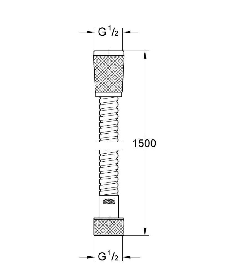 Grohe Relexaflex 28143000 душевой шланг 1500 мм