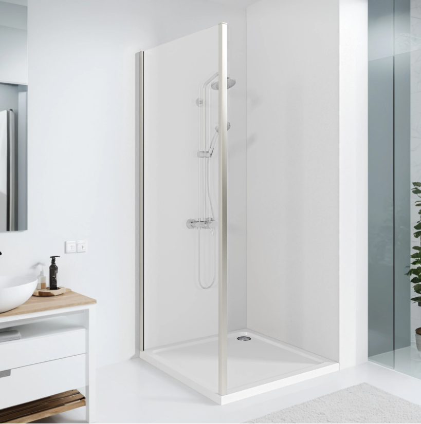 BAS Cube SP-100-C-CH Боковая панель 1000х1900 Хром КУ00010