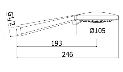 Paffoni Brio ZDOC104CR ручной душ