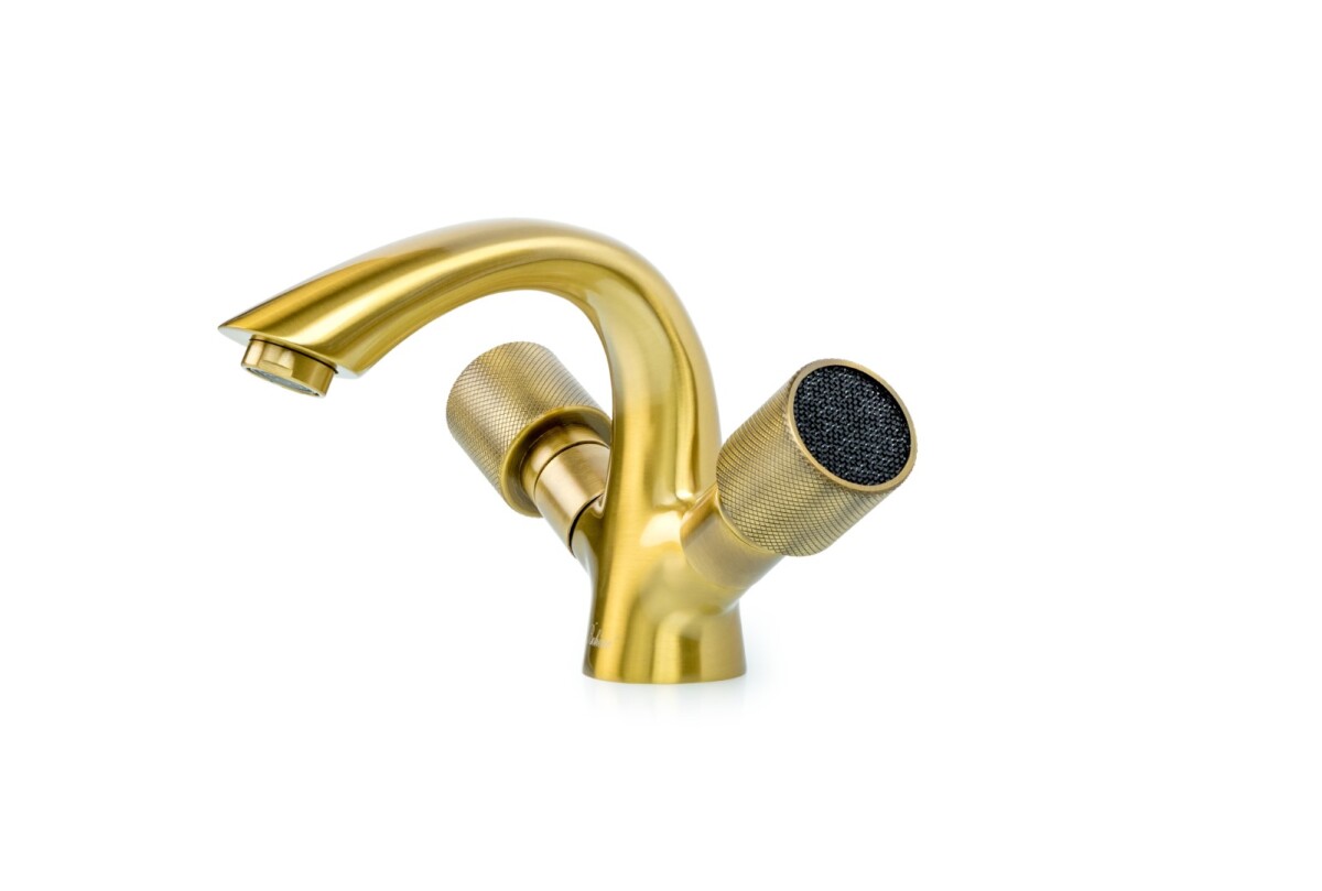 Смеситель для раковины Boheme Royal Cristal Бронза 311-Royal/CRST black