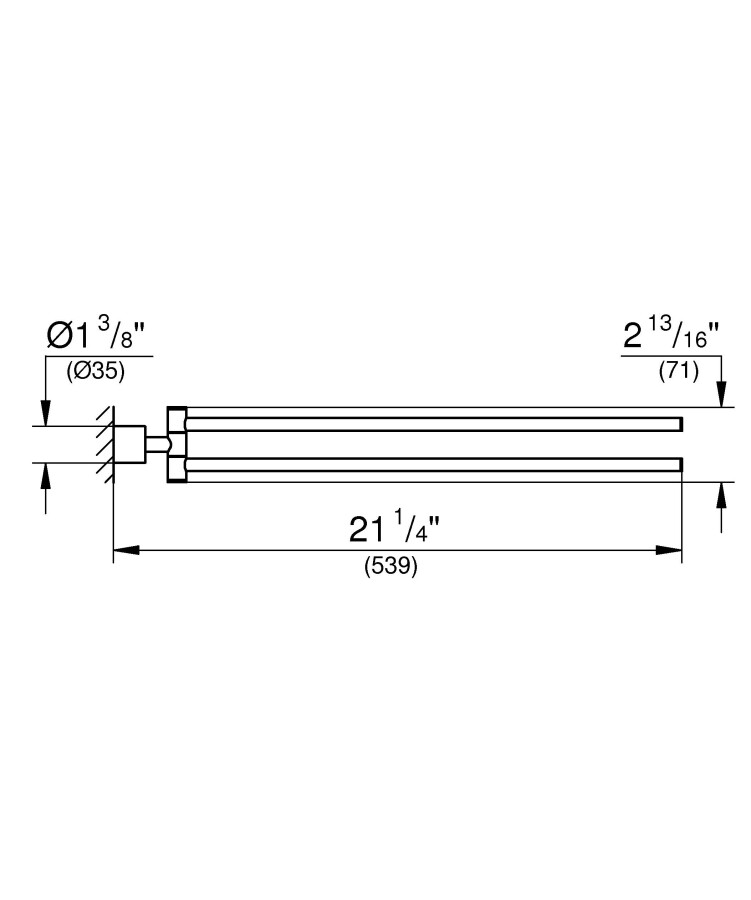 Grohe Atrio New 40308DC3 полотенцедержатель суперсталь