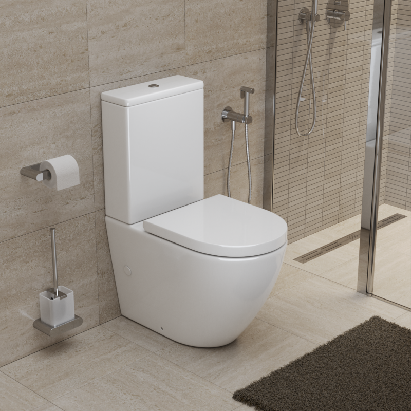 Унитаз-компакт безободковый BelBagno SFERA-TOR BB2141CP-TOR BB2141T