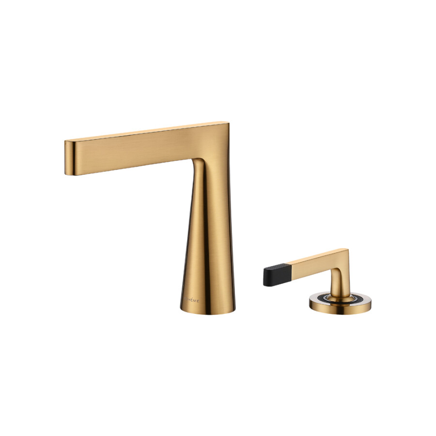 Смеситель для раковины 2х-позиционный Boheme Duo Bronze 161-BR