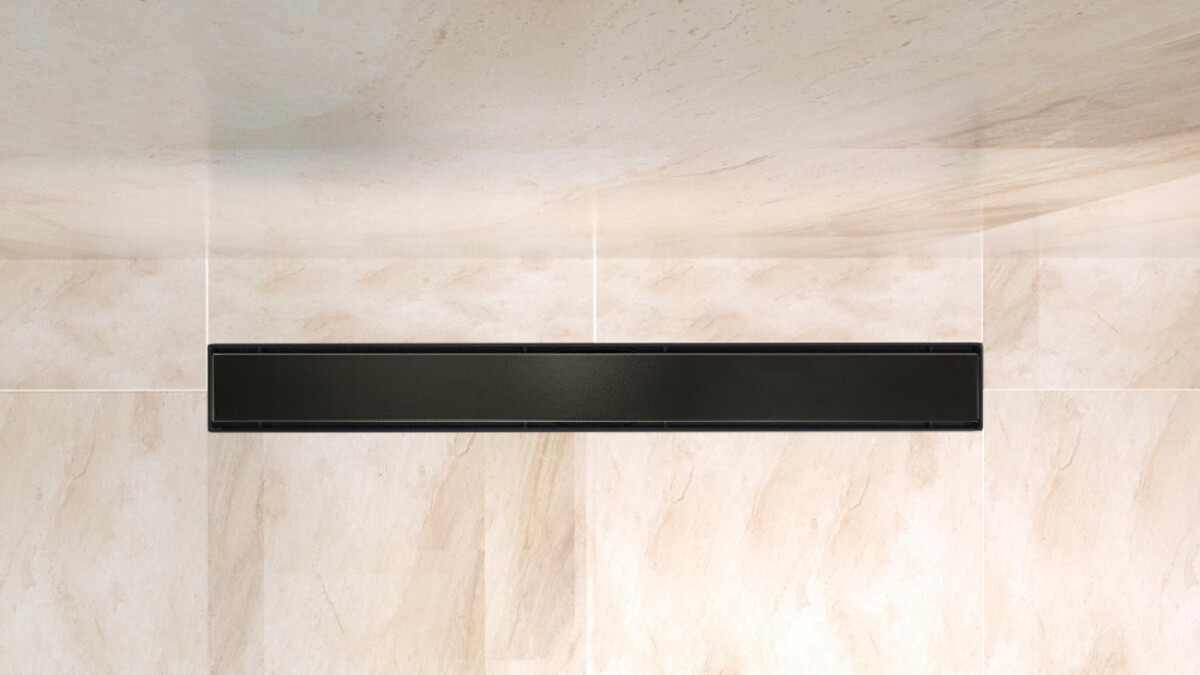 Душевой линейный трап 80 см BelBagno BB-LD-LUCE-80-NERO лоток чёрный матовый