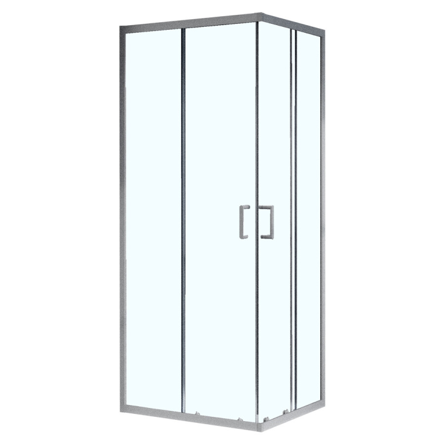 Душевое ограждение Azario Vienna 1000х1000х1950 прозрачное стекло 6 мм, профиль графит матовый AZ-R36-100-MGR-CL
