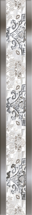 Axima Венеция керамическая плитка бордюр G серый 9х60