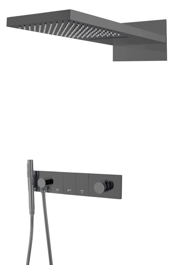 Душевая система трехпозиционная Boheme Zodiac Shine Gun Metal 132-SGM