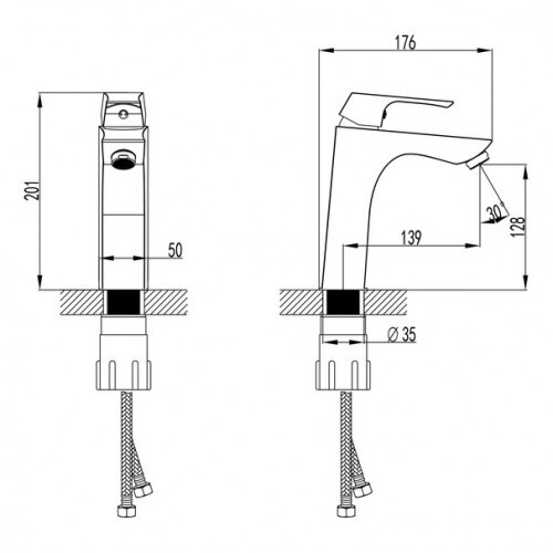 Lemark LM4537C Unit смеситель для раковины хром