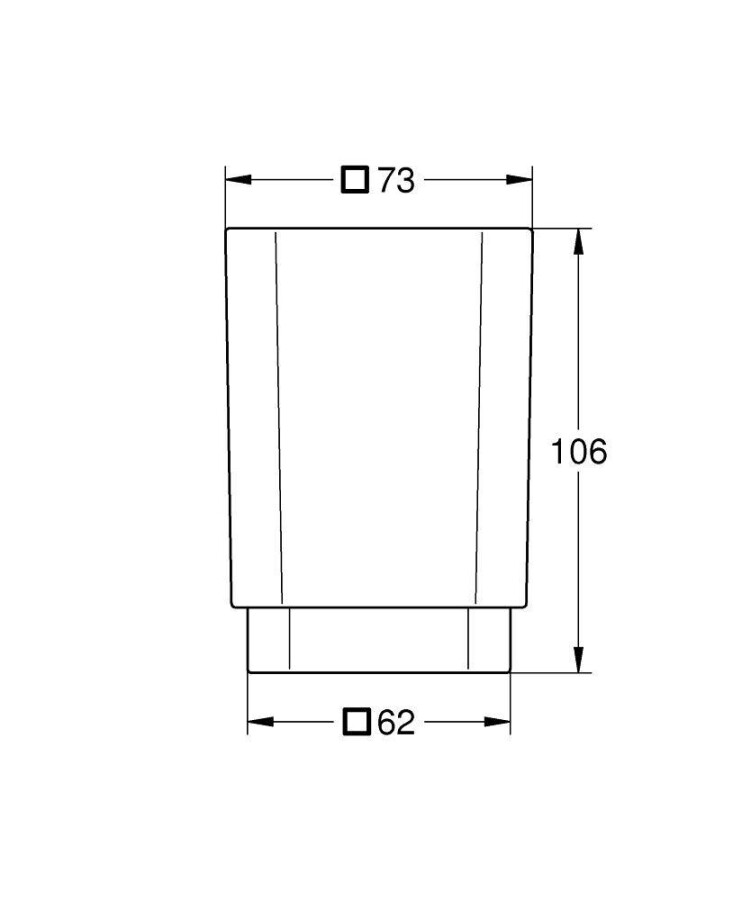 Grohe Selection Cube 40783000 стакан для зубных щеток