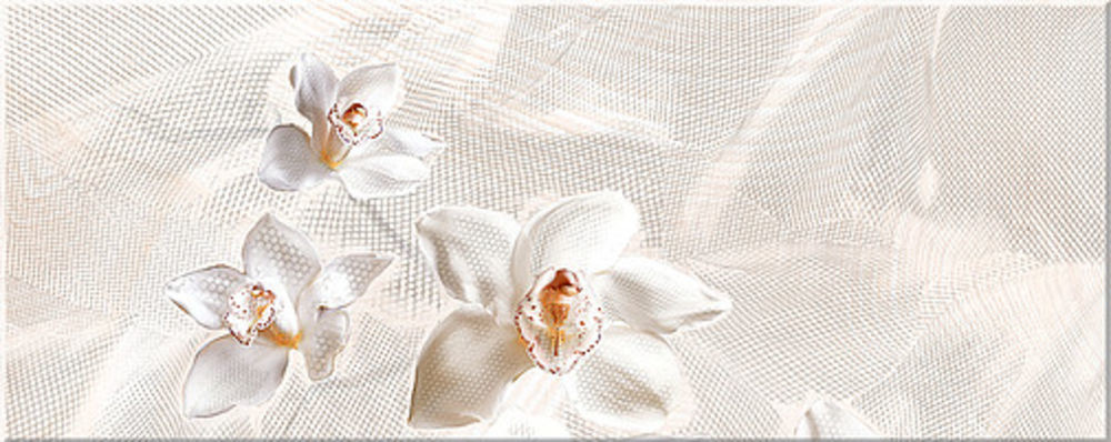 Azori Agat 20х50 см декор настенный Orchid бежевый