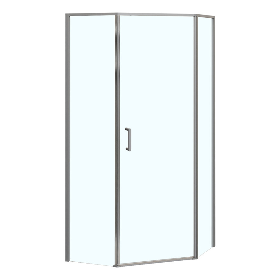 Душевое ограждение Azario SAKURA 1000х1000х1950 прозрачное стекло 6 мм, профиль графит матовый AZ-21C-100-MGR-CL