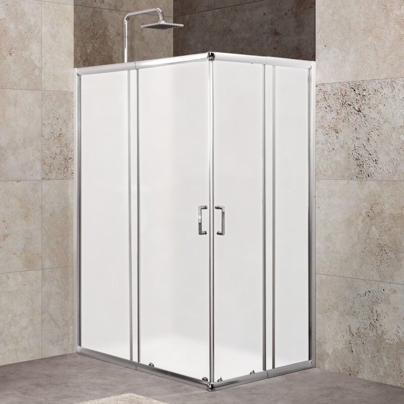 BelBagno Unique душевой уголок 100/115х75/90 см, матовый, хром UNIQUE-AH-2-100/115-75/90-M-Cr