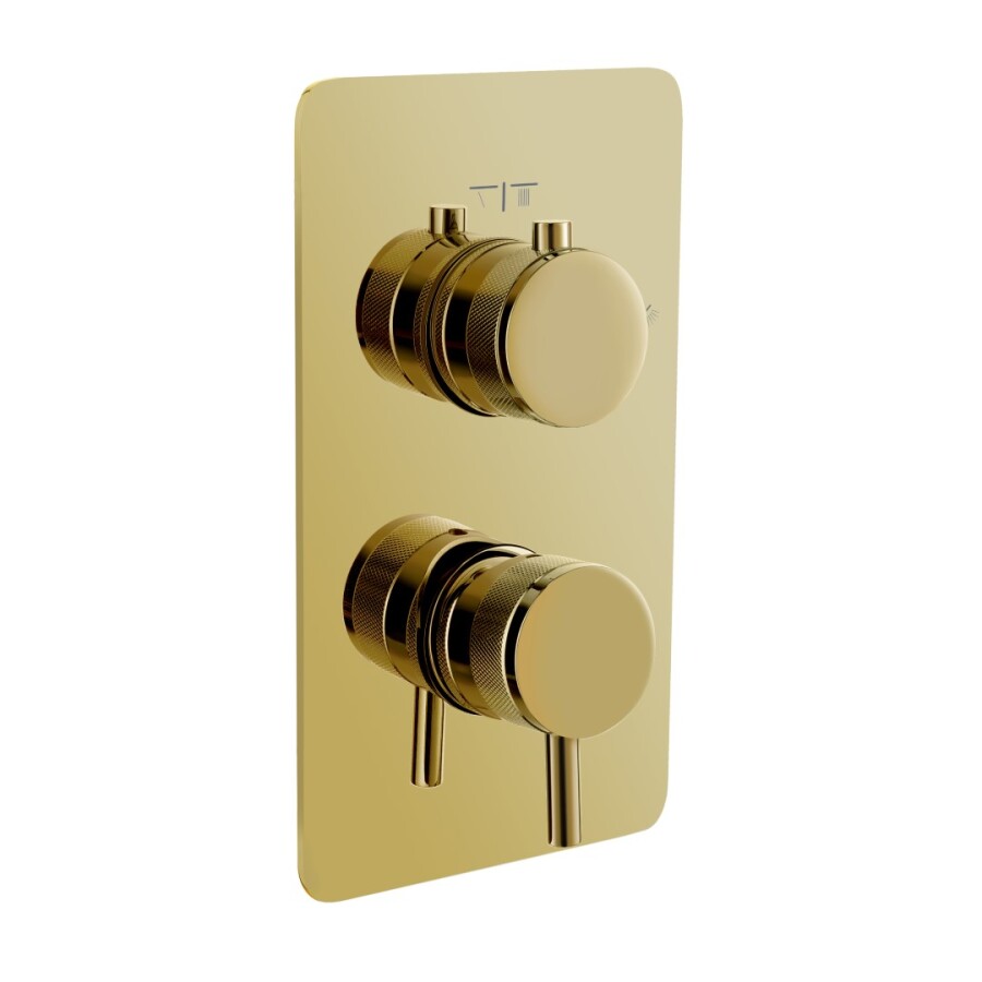 Смеситель встраиваемый 2-х проходной Boheme Cell Gold 135-2-G