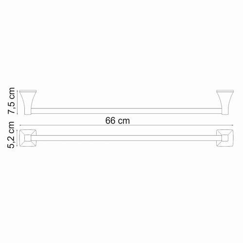 WasserKRAFT Wern K-2530 полотенцедержатель хром