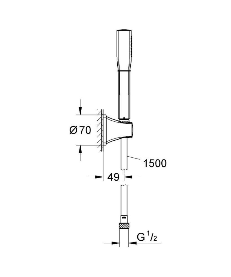 Grohe Rainshower Grandera 27993000 ручной душ