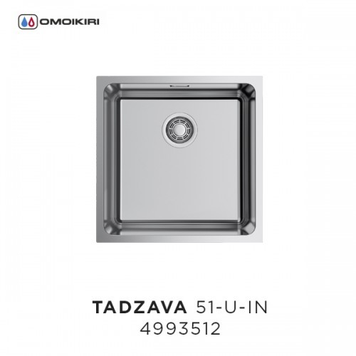Omoikiri Tadzava 54-U-IN 4993512 кухонная мойка нержавеющая сталь 54х44 см