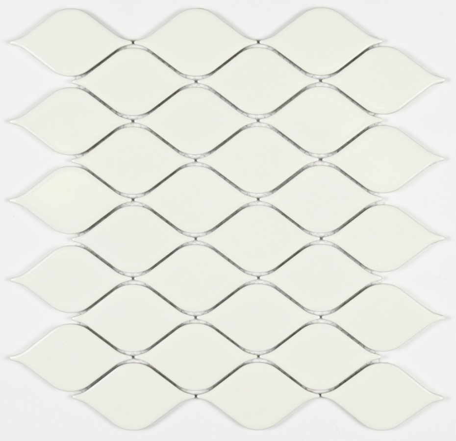 Bonaparte Melany White glossy мозаика керамогранитная 28х26,4 см