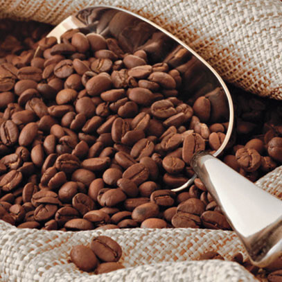 Нефрит Акварель зерна кофе 20х20см декор настенный коричневый 