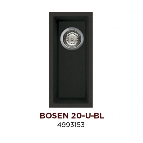 Omoikiri Bosen 20-U-BL 4993153 кухонная мойка tetogranit черный 20х44 см