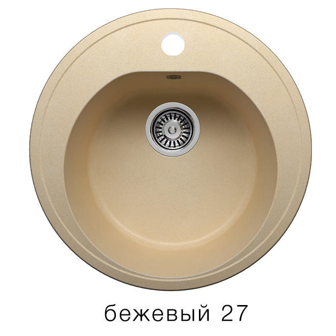 Polygran F 08 кухонная мойка бежевый 51 х 51 см