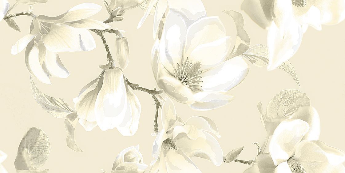 Азори Boho Latte Magnolia декор настенный 31x63 см