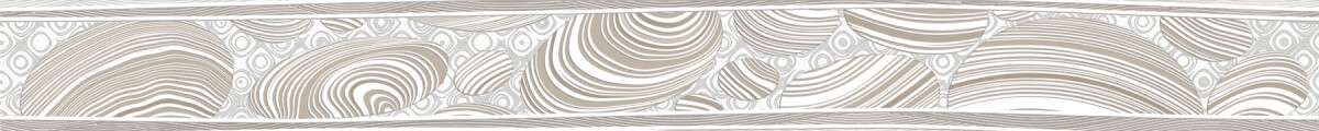 Бордюр настенный (60х600х8) Riva ракушка BWU60RIV004 (ALMA CERAMICA) 13шт/уп Россия