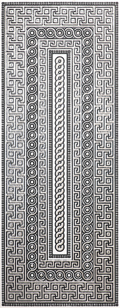 Kerama Marazzi Лацио 20х50 см декор настенный черно белый