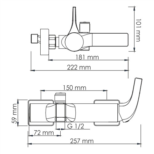 WasserKRAFT Sauer 7101 смеситель для ванны золото