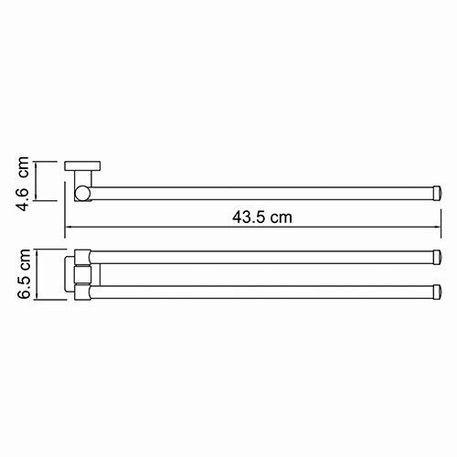 WasserKRAFT Lippe K-6531 полотенцедержатель хром