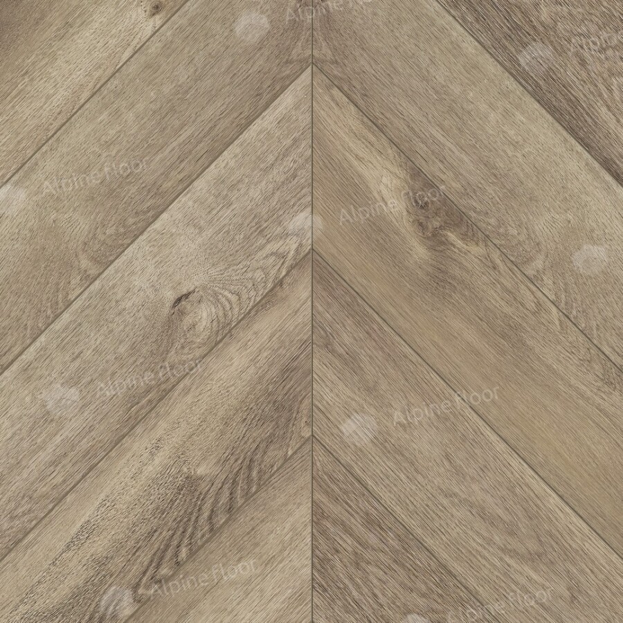 Alpine Floor Chevron Alpine SPC ламинат Дуб Натуральный Отбеленный ЕСО 18-3 600х127х5 mm