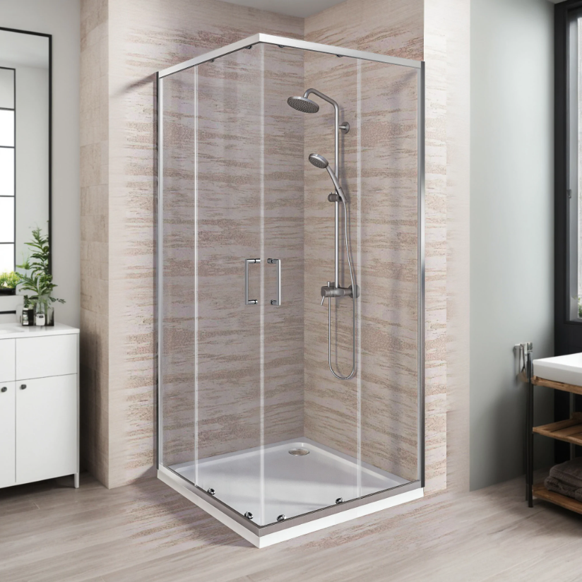 BAS Lite CR-90-C-CH душевое ограждение 900х900х1900 Хром ЛТ00005