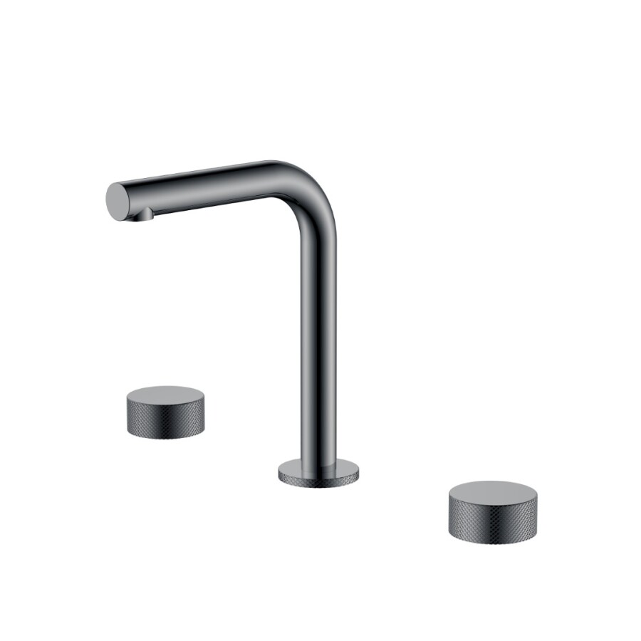 Смеситель для раковины Boheme Stick ручка Touch на 3 отв. Shine Gun Metal 152-SGM.2