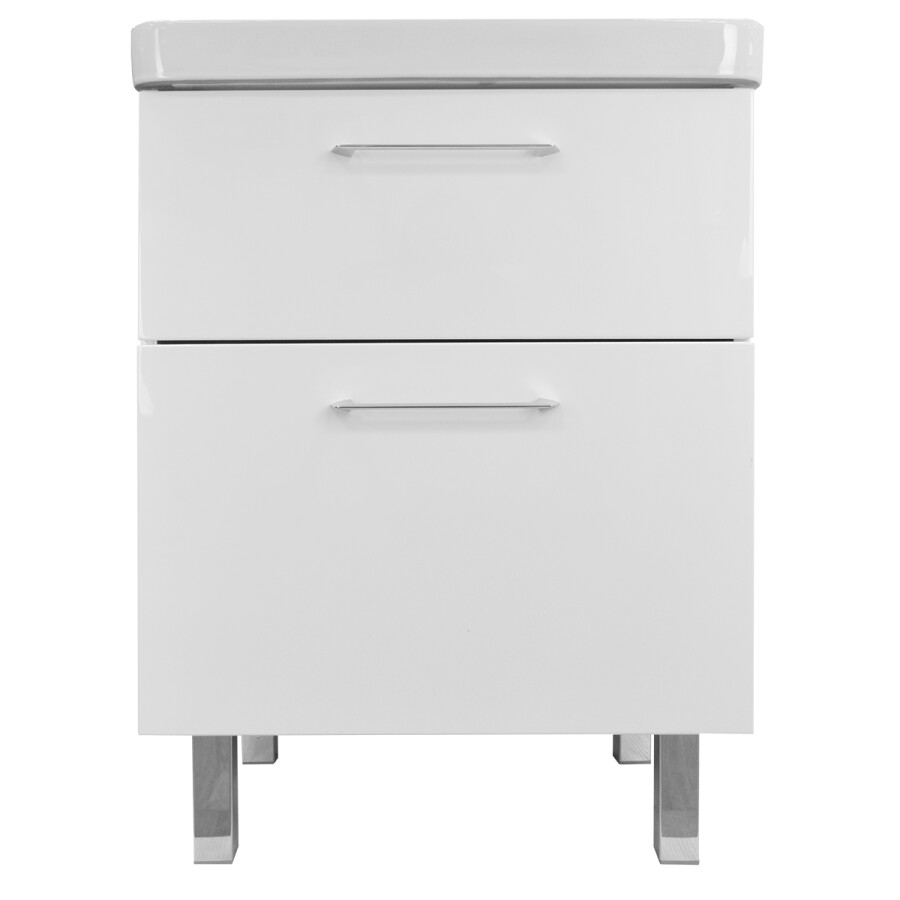 Комплект Тумба Azario Ника 60 Н 600х475х850 напольная, с раковиной Monte 60 CS00082788