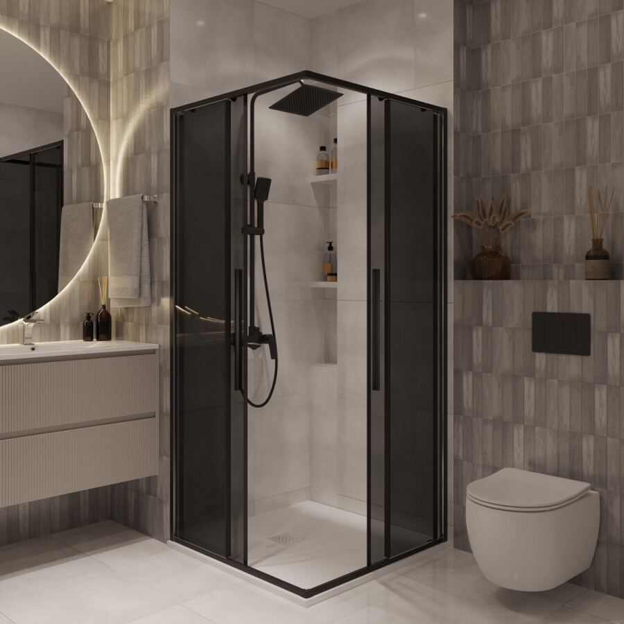 Душевой угол 90x90 Niagara Nova NG 2823-34BLACK