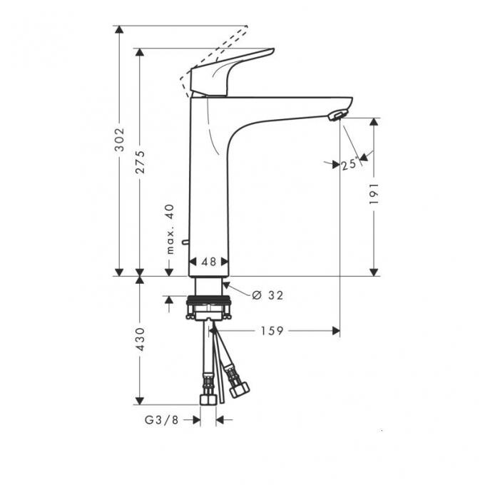 Hansgrohe Focus 31608000 смеситель для раковины хром