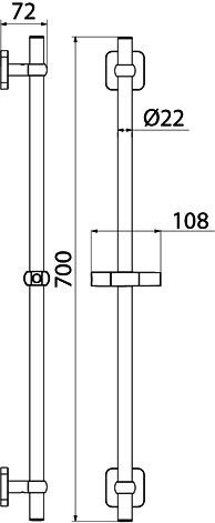 Iddis Bild BIL7000i17 Душевая штанга