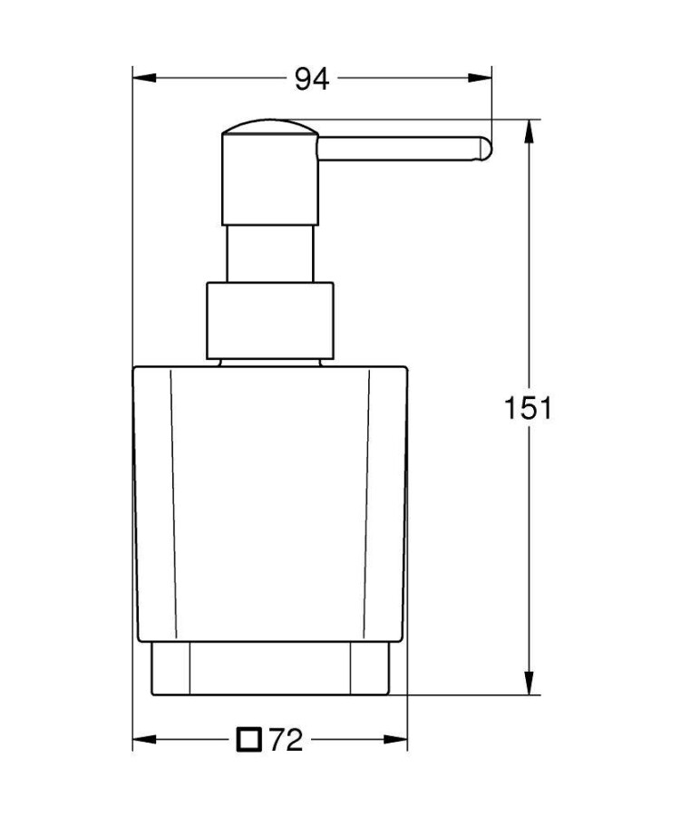 Grohe Selection Cube 40805000 дозатор жидкого мыла