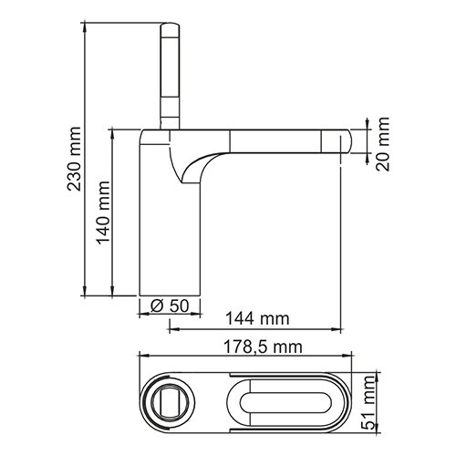 WasserKRAFT Kammel 1803 смеситель для раковины 35 мм