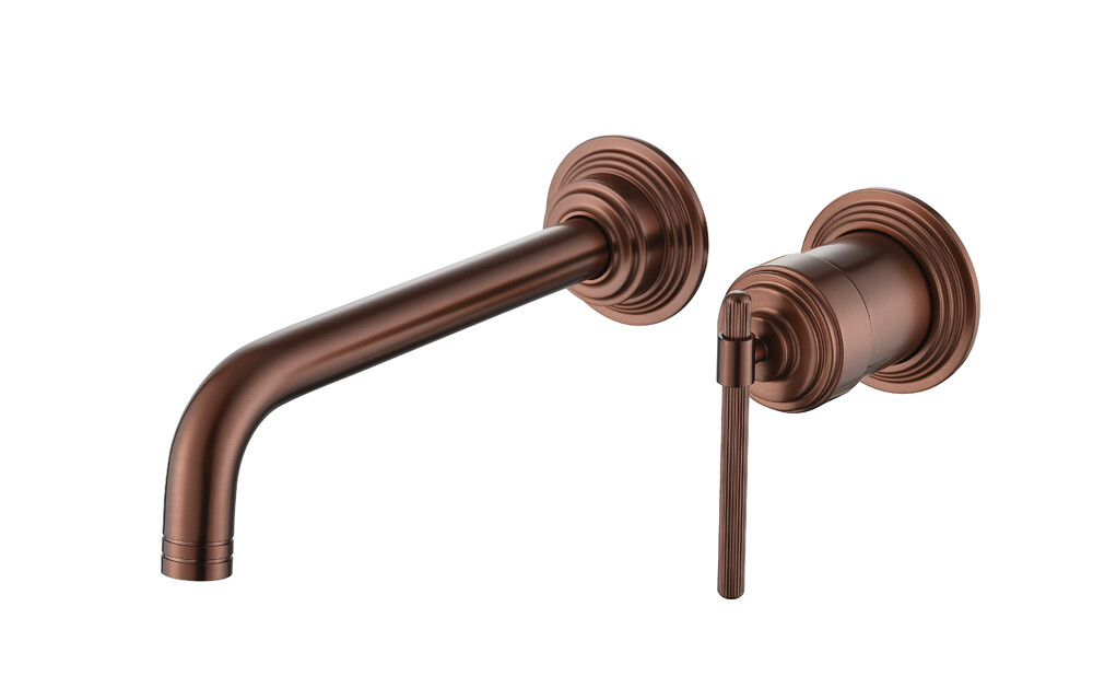 Смеситель для раковины из стены Boheme Eterna Copper Brushed 175-CB