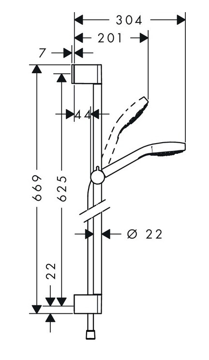 26560400 Croma Select S Душевой набор Croma Select S