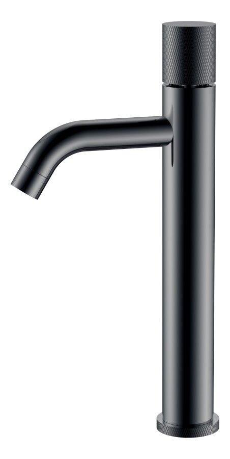 Смеситель для раковины высокий Boheme Stick ручка Touch Shine Gun Metal 122-SGM.2