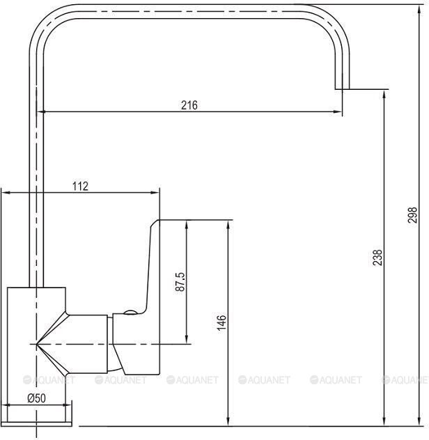 Aquanet Logic AF320-41С смеситель для кухни хром