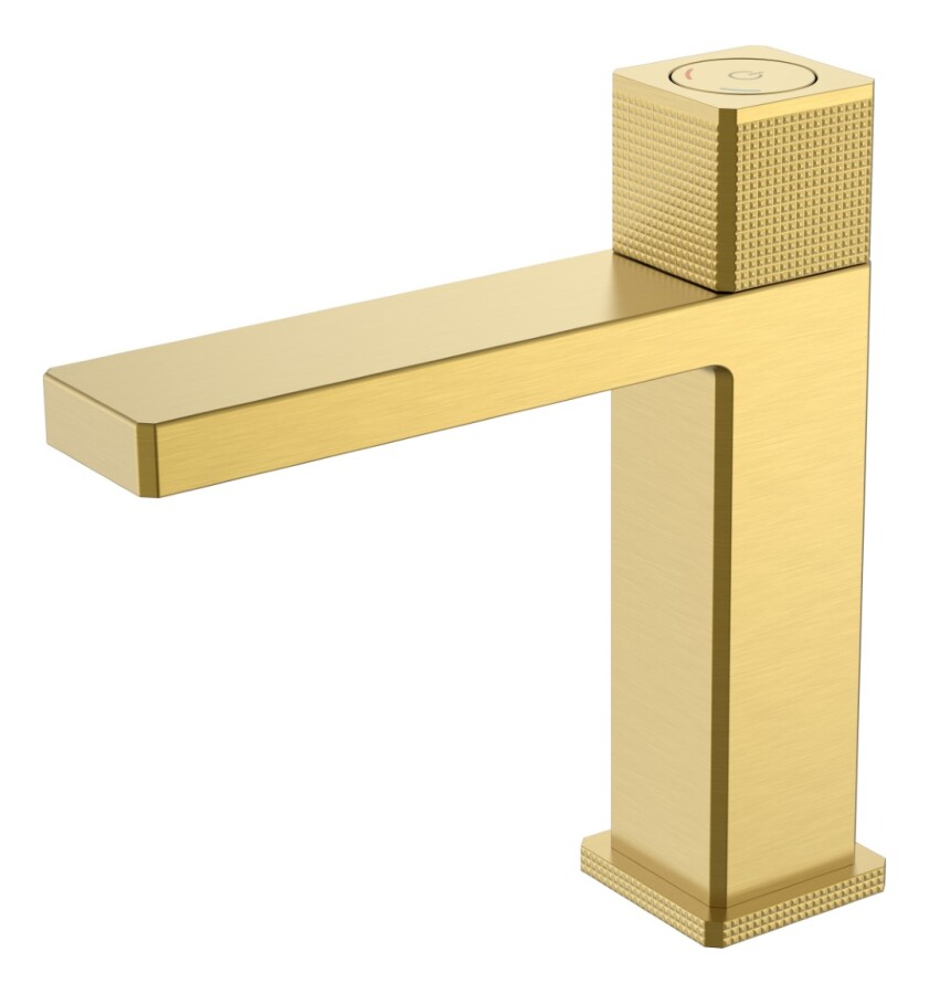 Смеситель автоматический для раковины Boheme Quad Золото матовый 159-MG