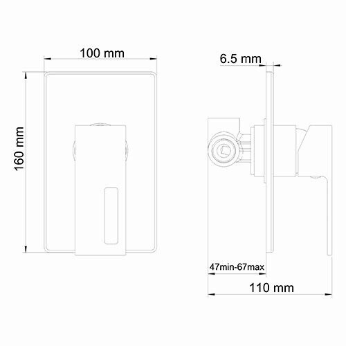 WasserKRAFT Alme 1551 смеситель для душа хром